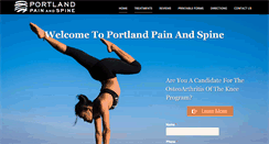 Desktop Screenshot of pdxpainandspine.com