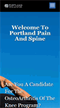 Mobile Screenshot of pdxpainandspine.com