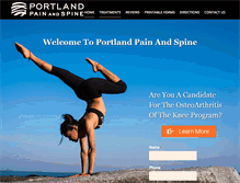 Tablet Screenshot of pdxpainandspine.com